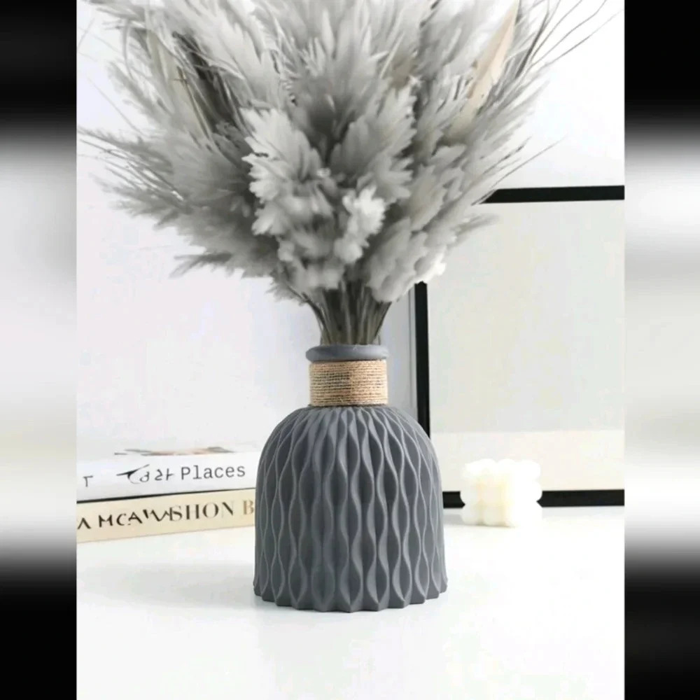 Unbreakable vase modern sculpture garden decor home farmhouse vintage acrylic ar